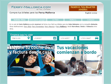 Tablet Screenshot of ferry-mallorca.com